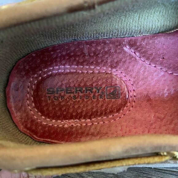 Sperry top sider womens size 9 gold and tan - Picture 3 of 10